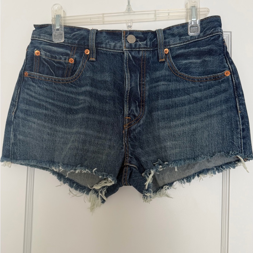 Levi’s 501 Original Dark/Medium Wash Jean Shorts - Size 27